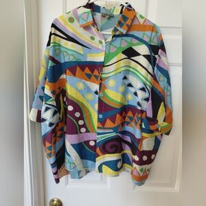 Shana Geometric Multicolor Top